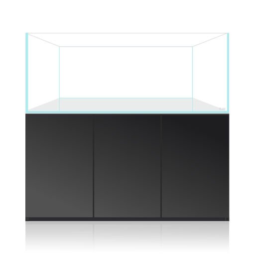 Blau Gran Cubic Experience 152 mit schwarzem Unterschrank