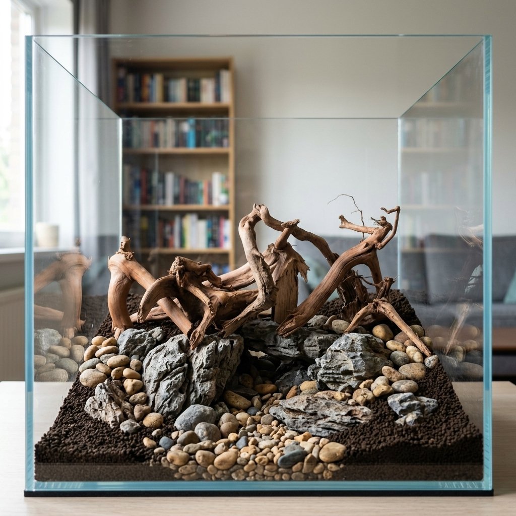 S6072623 AI-generated aquarium hardscape